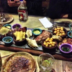 Feast at Andres Carne de Res, Bogota, Colombia