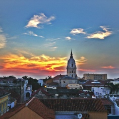 Sunset in Cartagena, Colombia