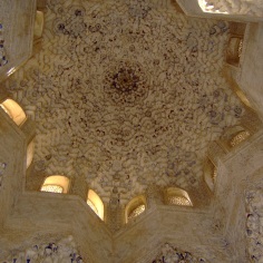 Ceiling at the Alhambra, Granada, Spain