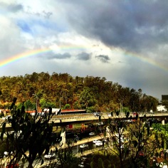Rainbow over Mexico City